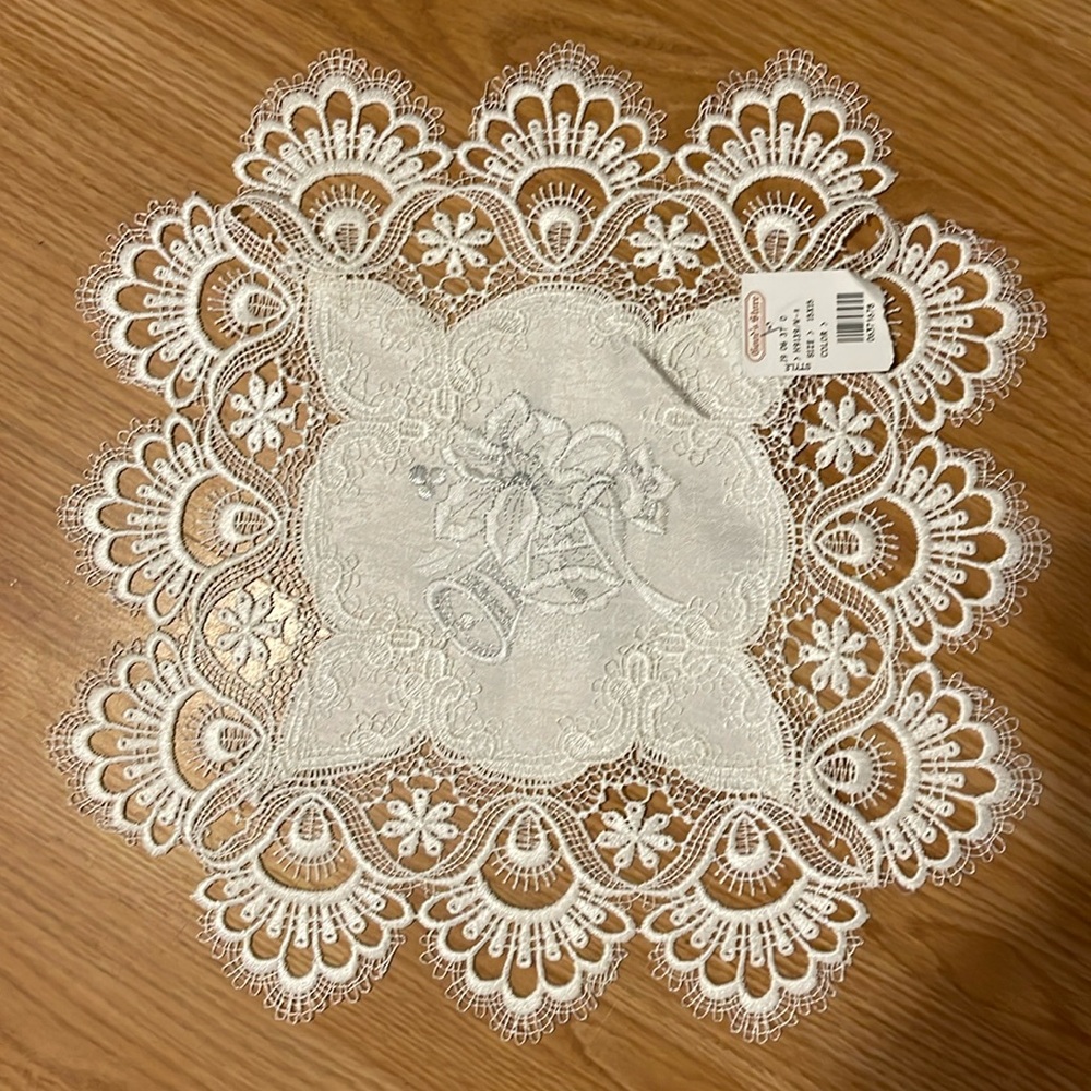 Silver Bells Doily